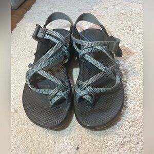 Chaco Sandals Women’s Size 8 Blue and Grey Pattern